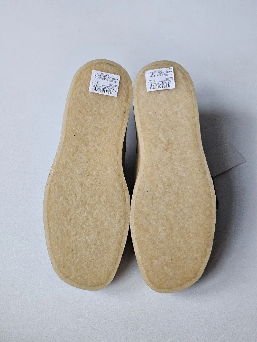 NWT Clarks Originals Wallabee Cup Navy Cord Platform Crepe Shoes Size 9